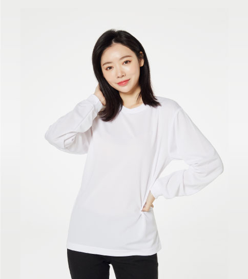 드라이 라운드 긴팔 티셔츠 00304-ALT (티셔츠단품)